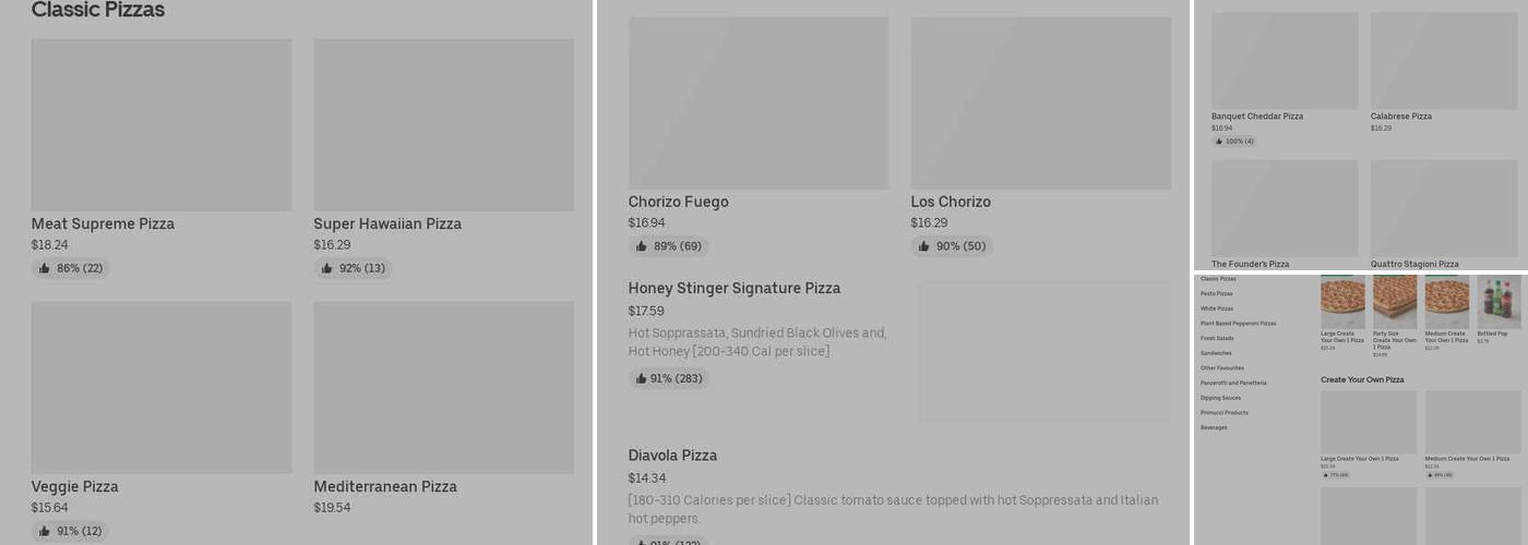 Pizza Nova Menu