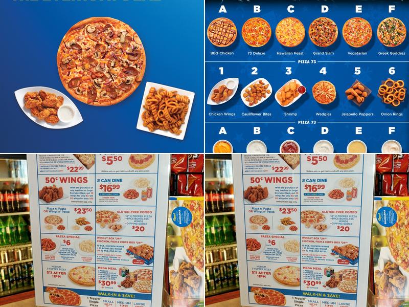 Pizza 73 Menu