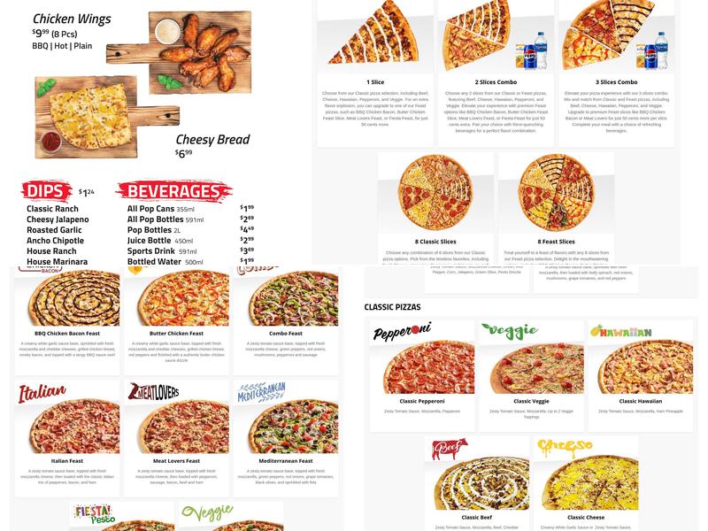 Freshslice Pizza Menu