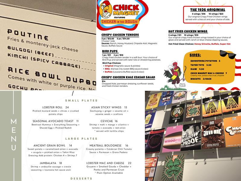 Fishers Test Kitchen Menu