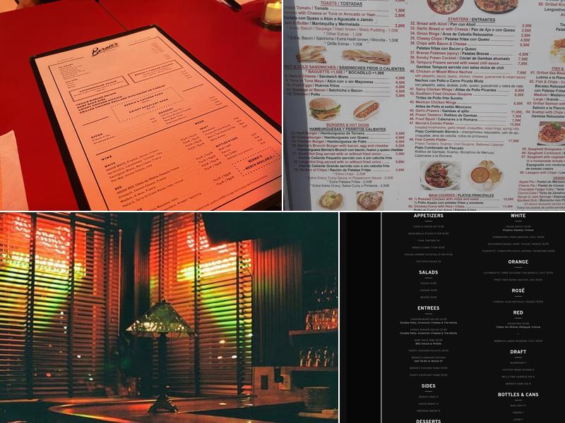 Bernie’s Menu