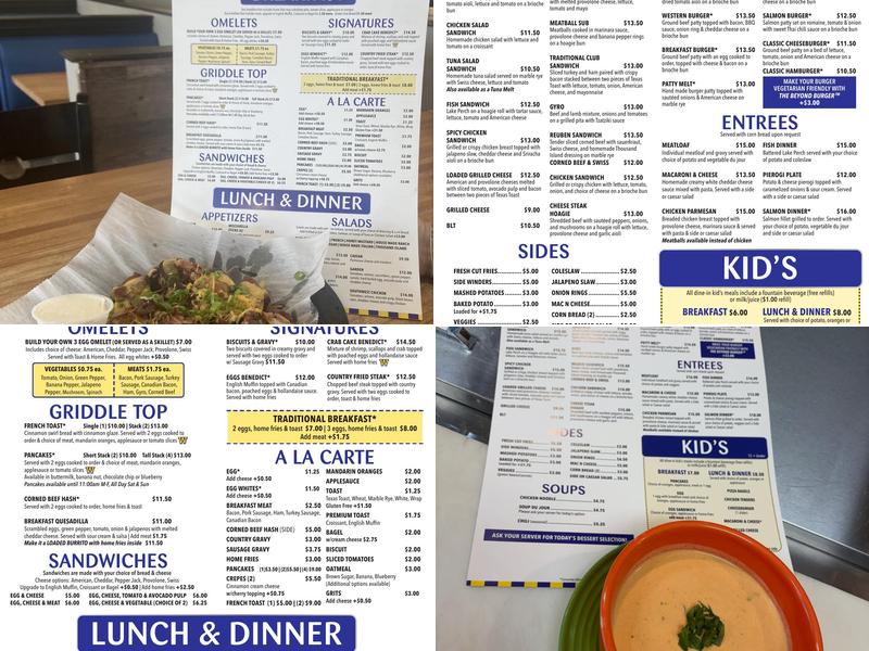 The Gateway Diner Menu