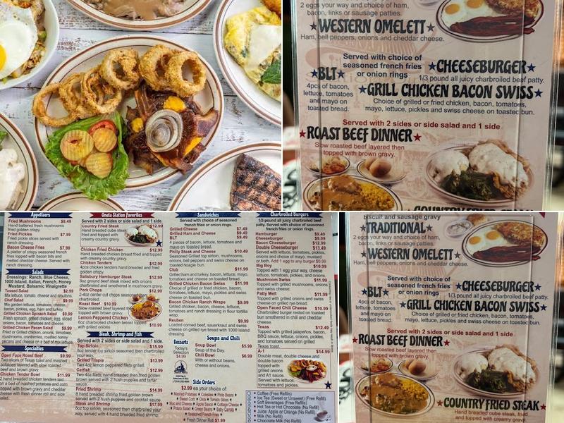 Oneta Station Diner - Broken Arrow Menu