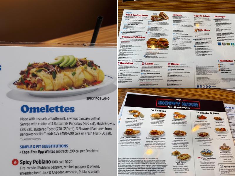 IHOP Menu
