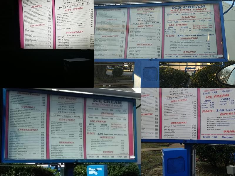 Dixie Queen Menu