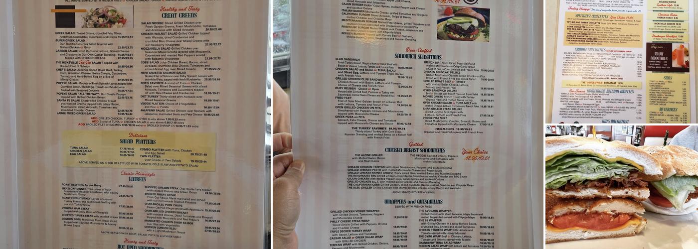 Hicksville Diner Menu