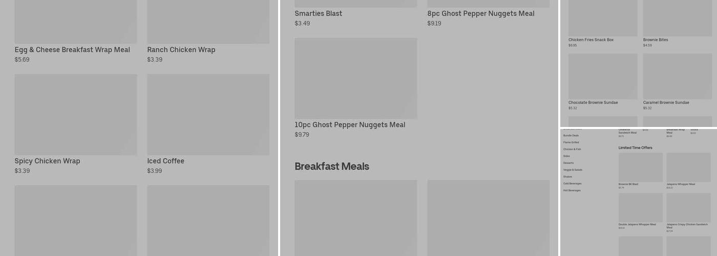 Burger King Menu