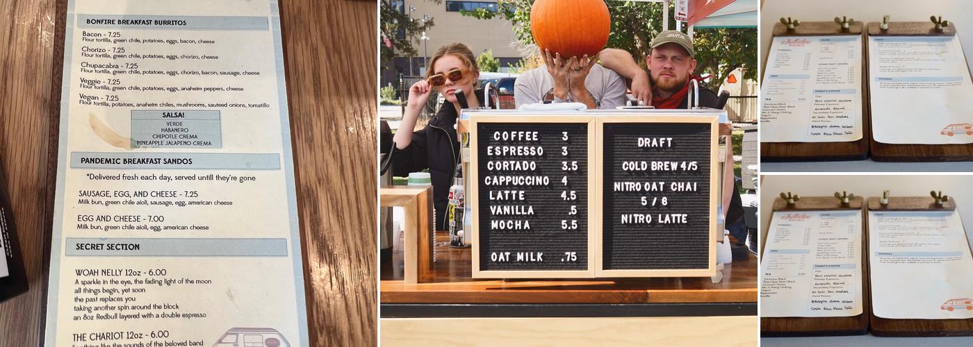 Jubilee Roasting Co. Menu