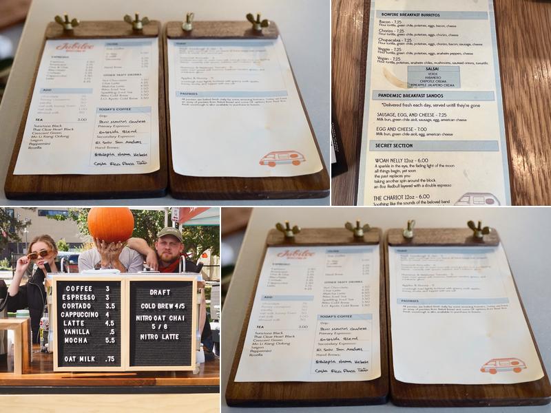Jubilee Roasting Co. Menu