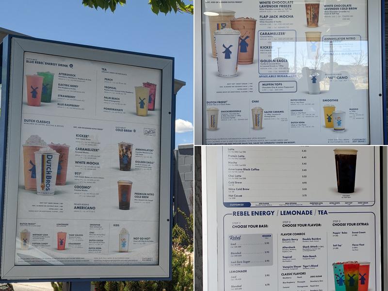 Dutch Bros Coffee Menu