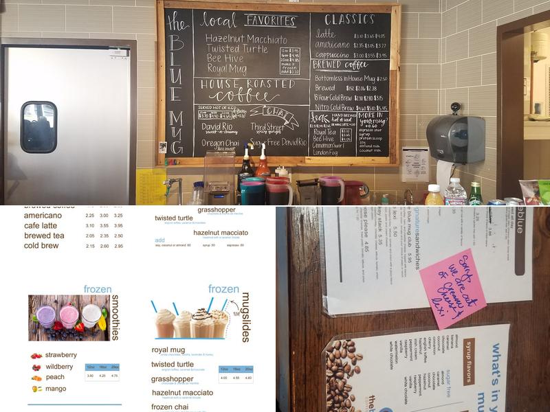 The Blue Mug @UNC Menu