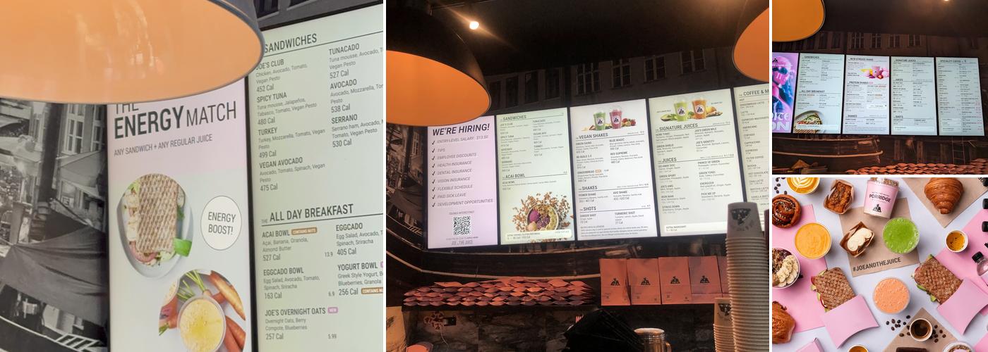 JOE & THE JUICE Menu