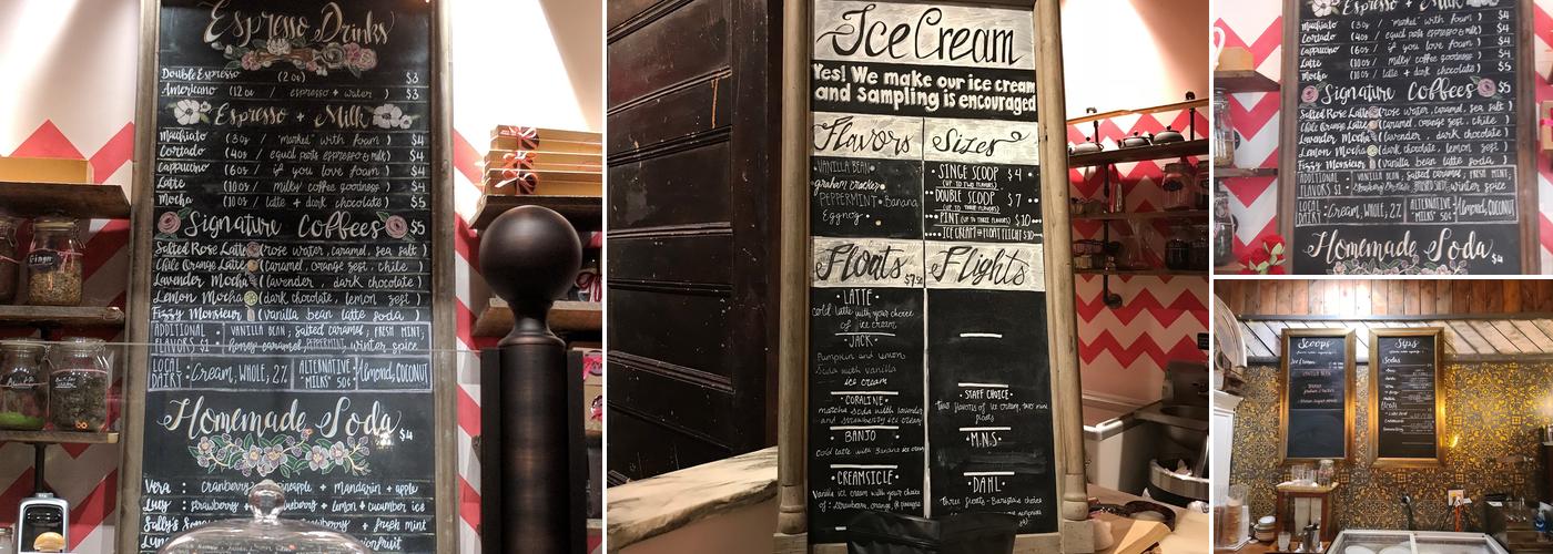 Chocolate Pi Menu