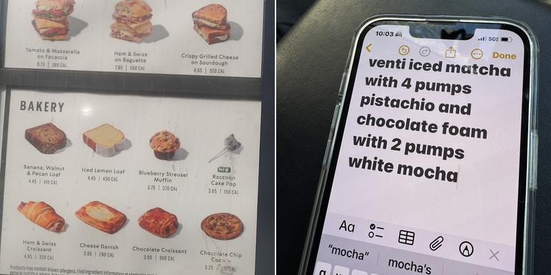 Starbucks Menu