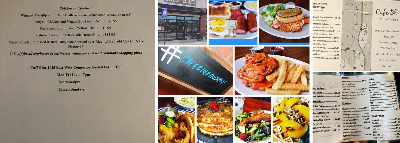 Cafe Blue Menu