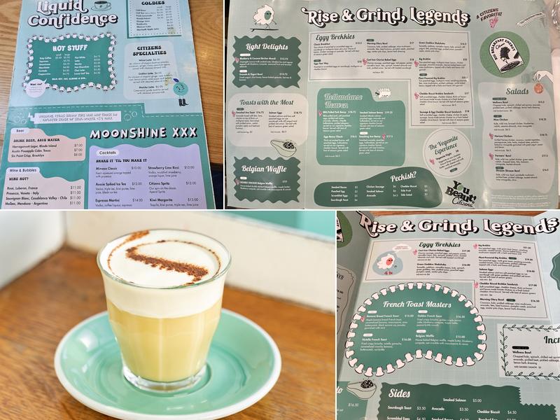 Citizens Of Soho, A Breakfast Restaurant & Cafe Menu