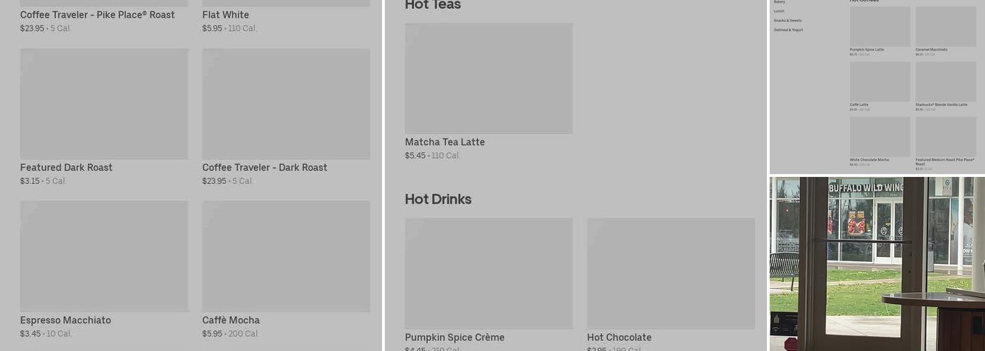 Starbucks Menu