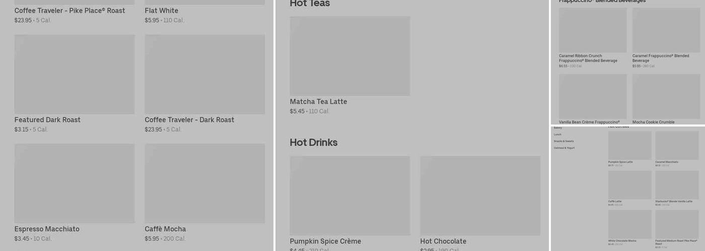 Starbucks Menu