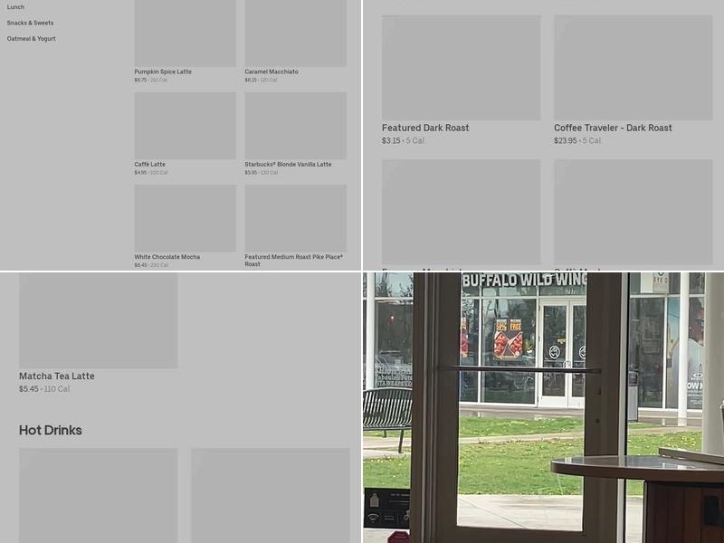 Starbucks Menu