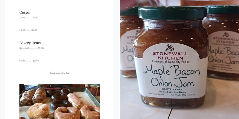 Markland Hubbard Menu