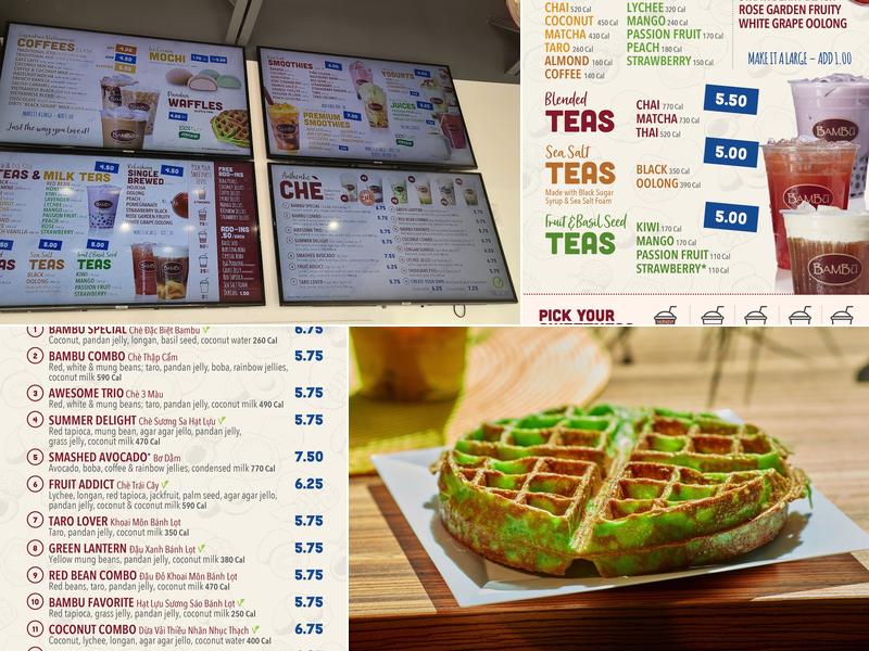 Bambu Desserts and Drinks Canton Menu