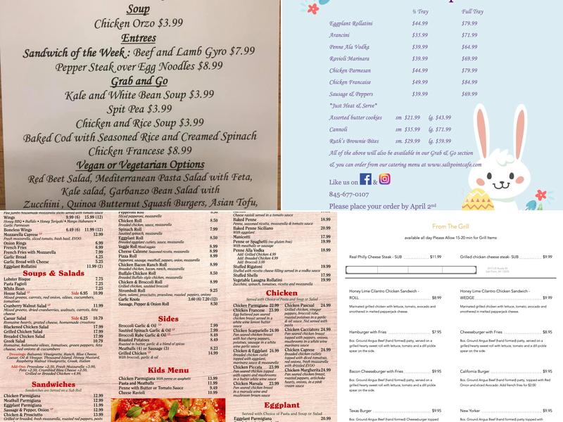 Salt Point Market & Cafe Menu