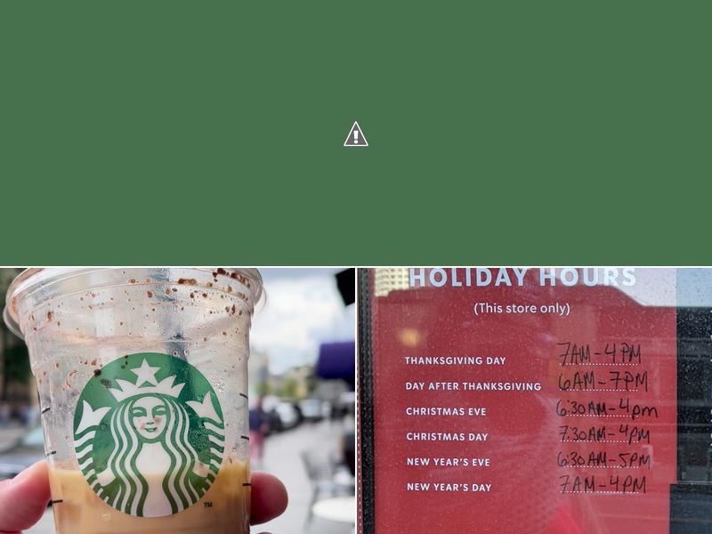 Starbucks Menu