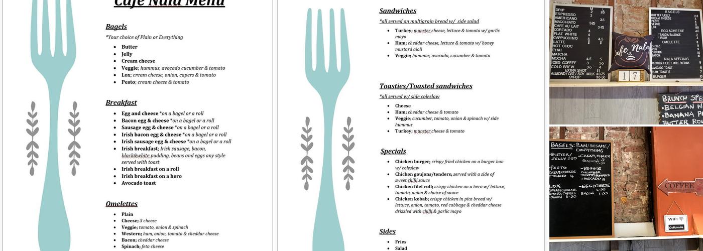 Cafe Nala Menu