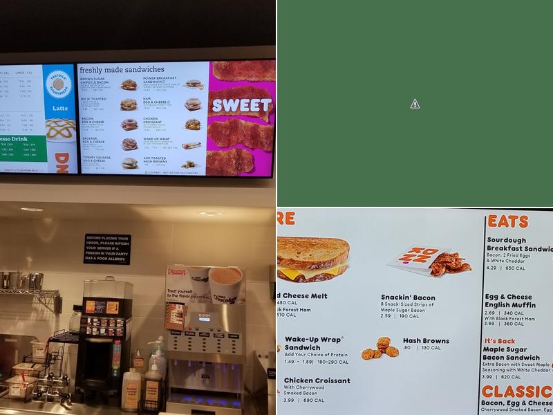 Dunkin' Menu