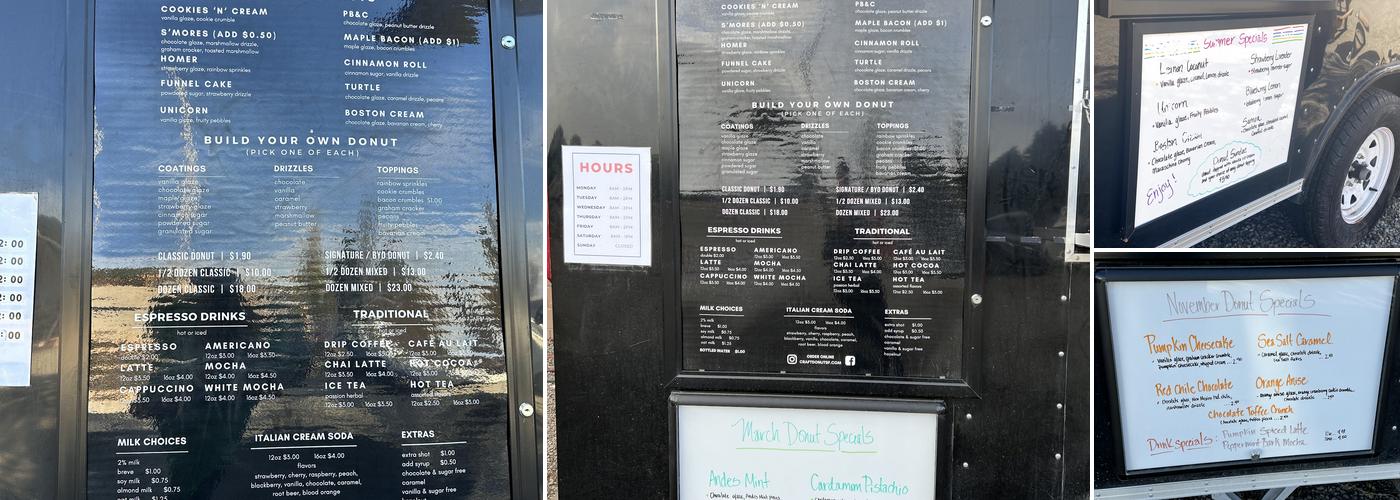 Craft Donuts & Coffee Menu