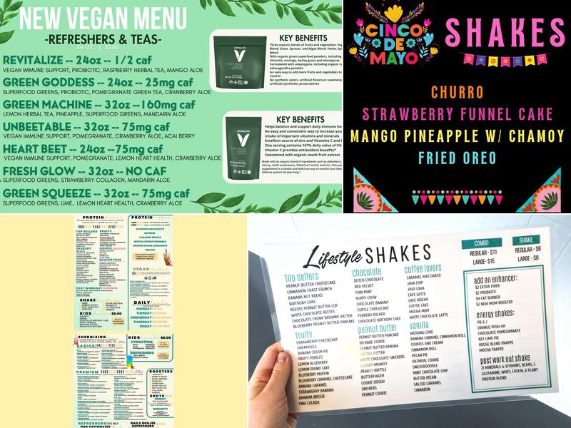 Lifestyle Nutrition Menu