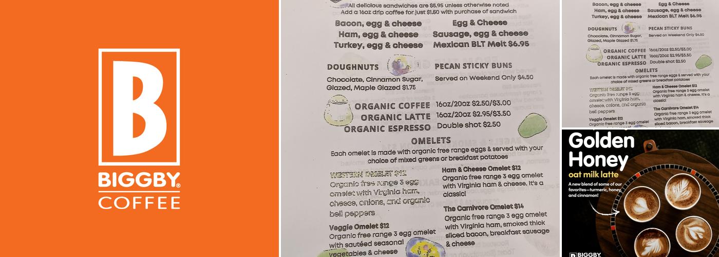 BIGGBY COFFEE Menu