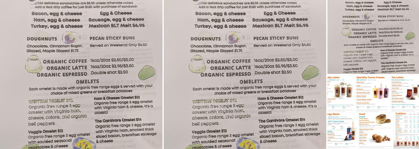 BIGGBY COFFEE Menu