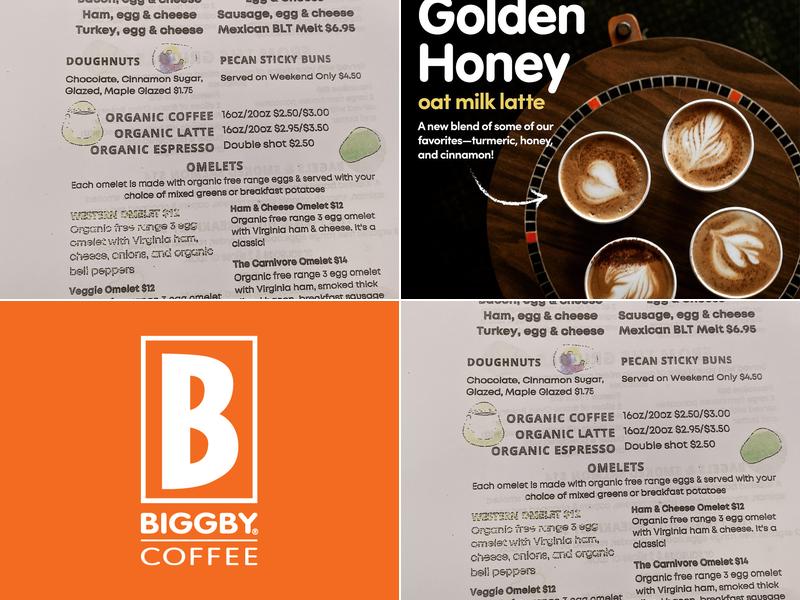 BIGGBY COFFEE Menu