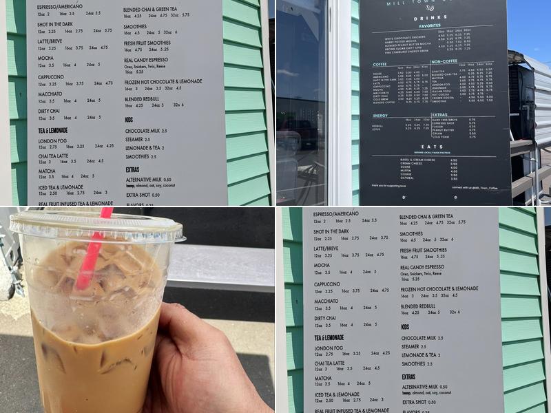 Mill Town Coffee Menu