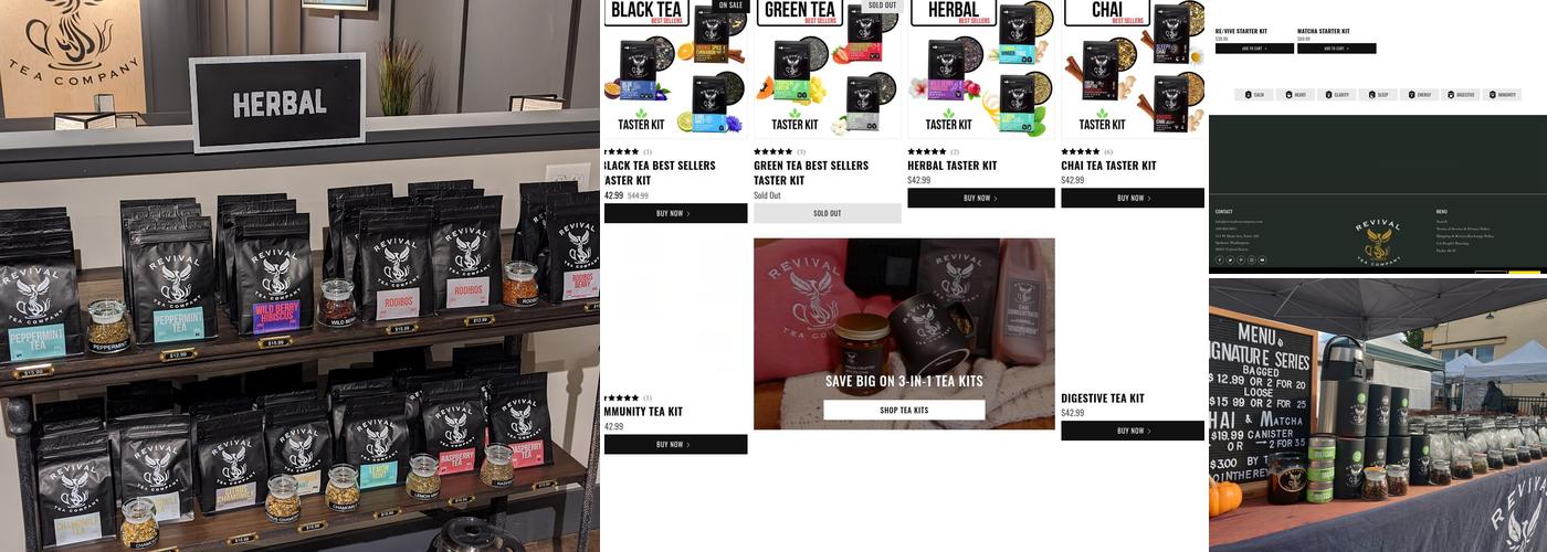 Revival Tea Company Tasting Room Menu