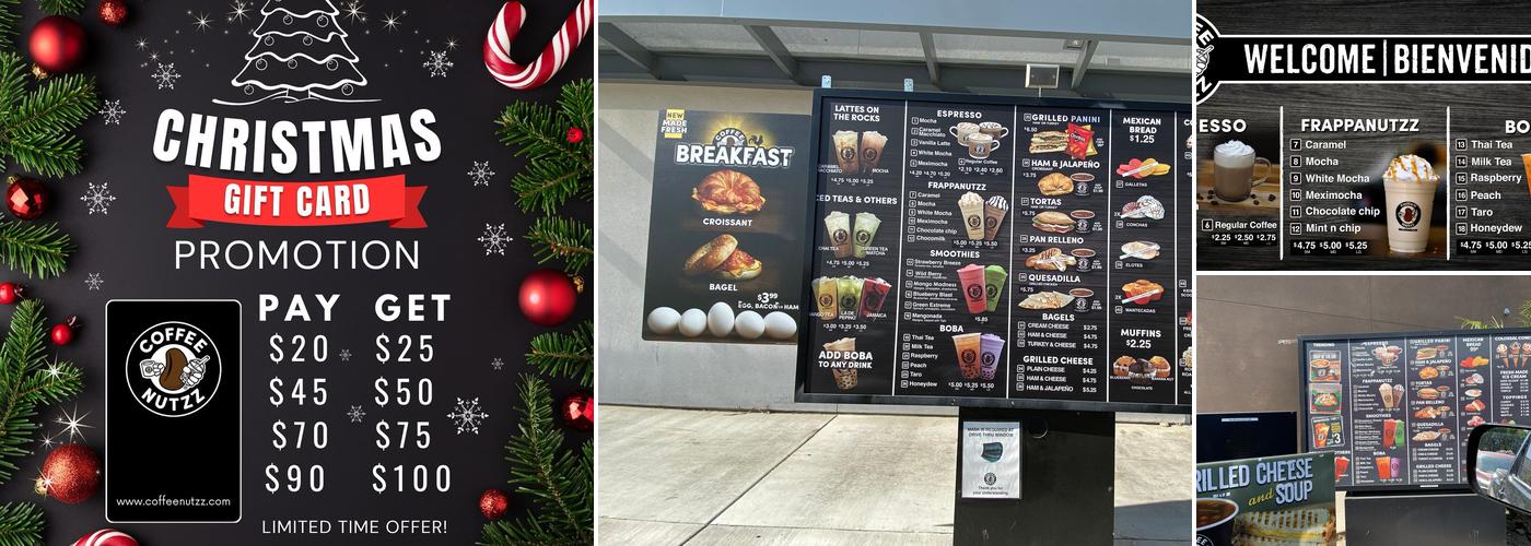 Coffee Nutzz Foothill Menu