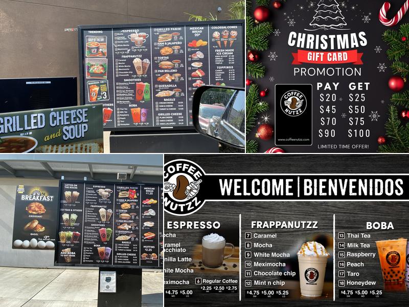 Coffee Nutzz Foothill Menu