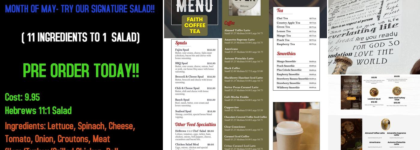 HeBrews 11&1 Menu