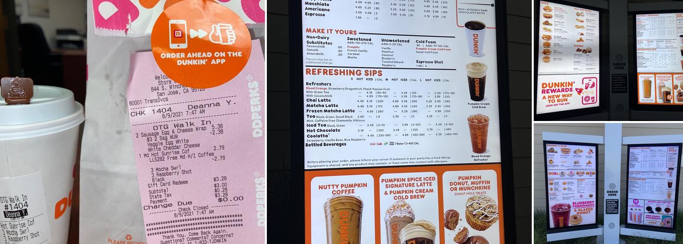 Dunkin' Menu