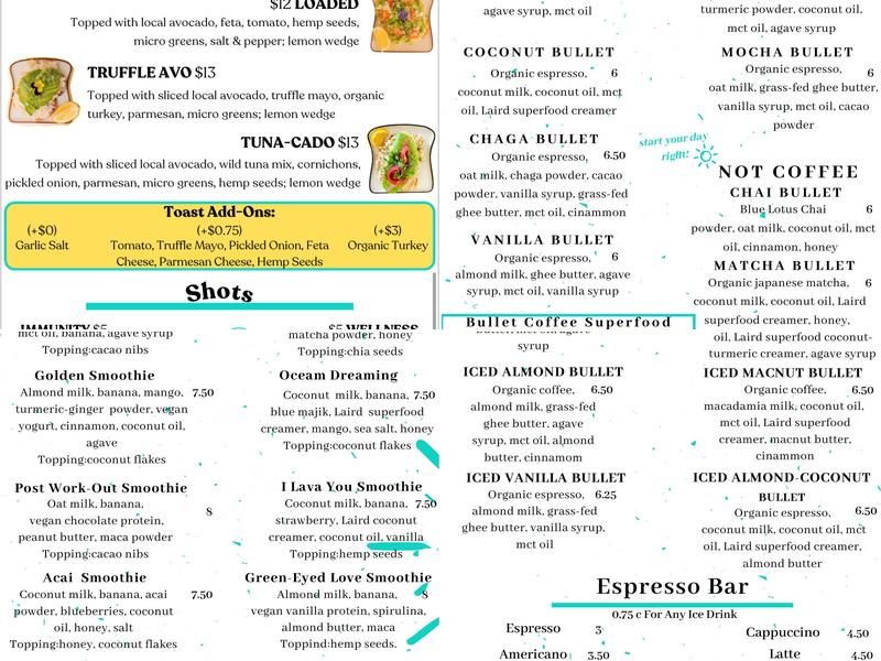 Vili's Health Bar Menu