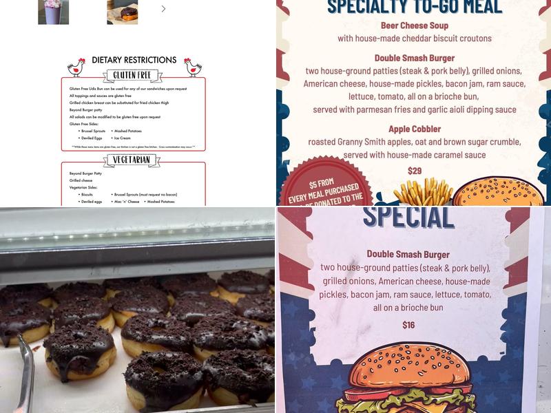 Backyard Bird Chicken & Donuts Menu