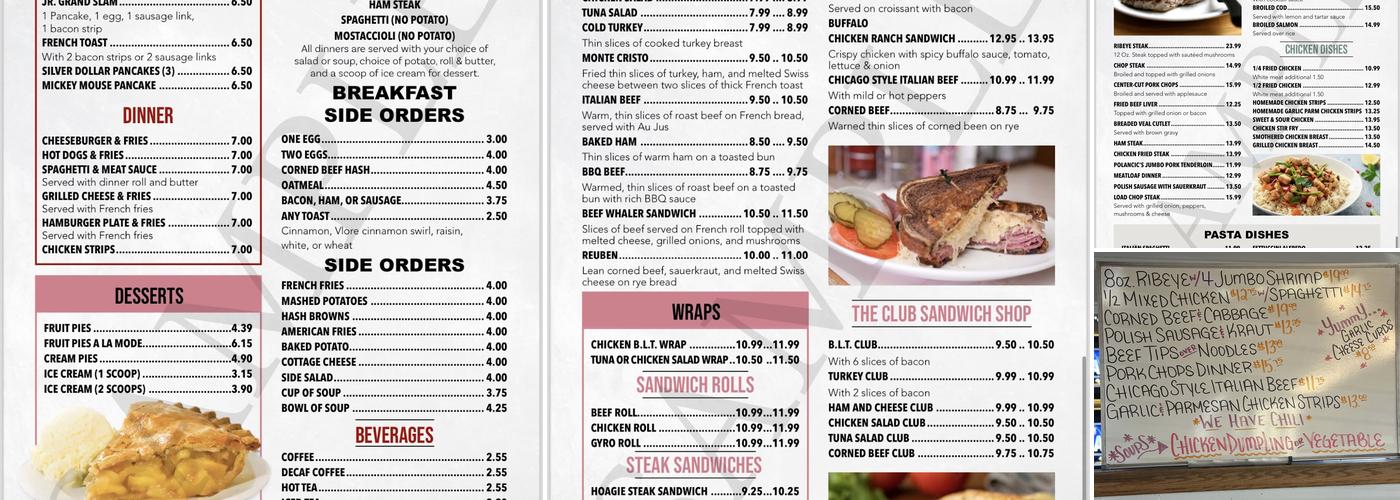 Big Apple Restaurant Menu