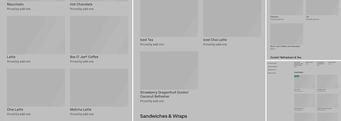 Dunkin' Menu