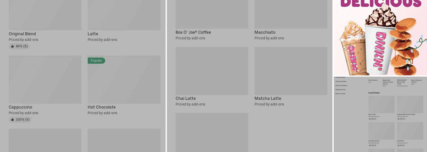 Dunkin' Menu