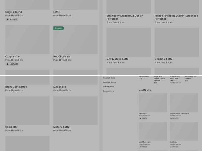 Dunkin' Menu