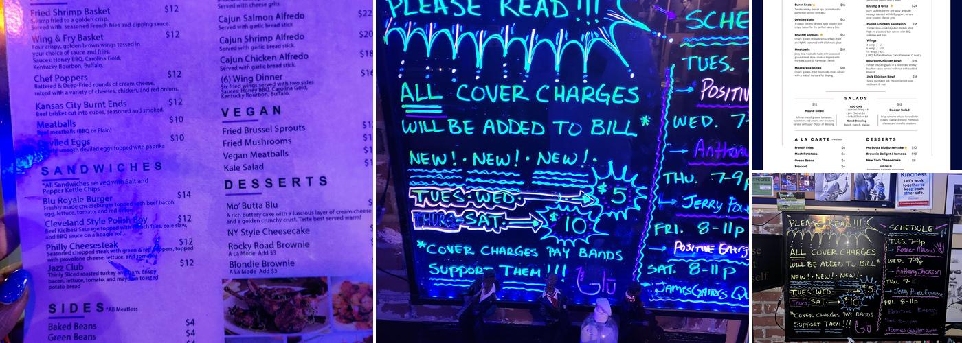 Blu Note Jazz Cafe Menu