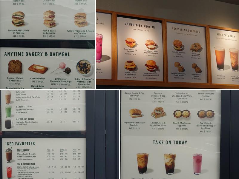 Starbucks Menu