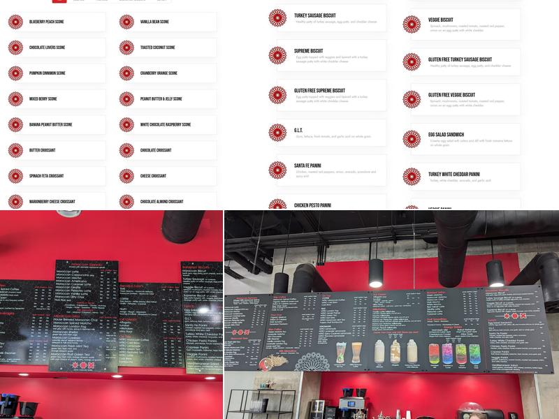 Ovation Coffee & Tea Menu