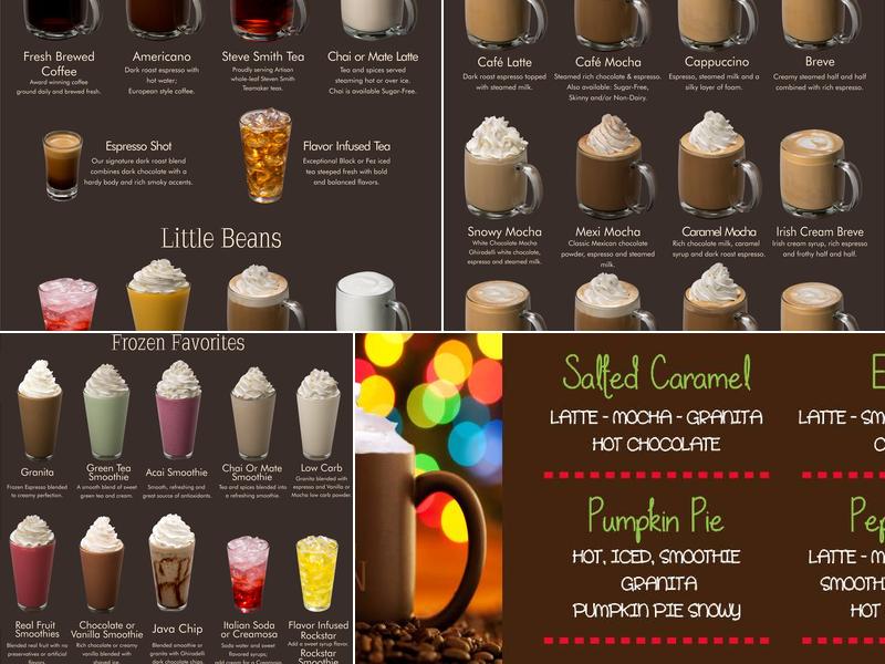 The Human Bean Menu
